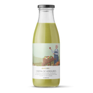 Botella de crema de verduras