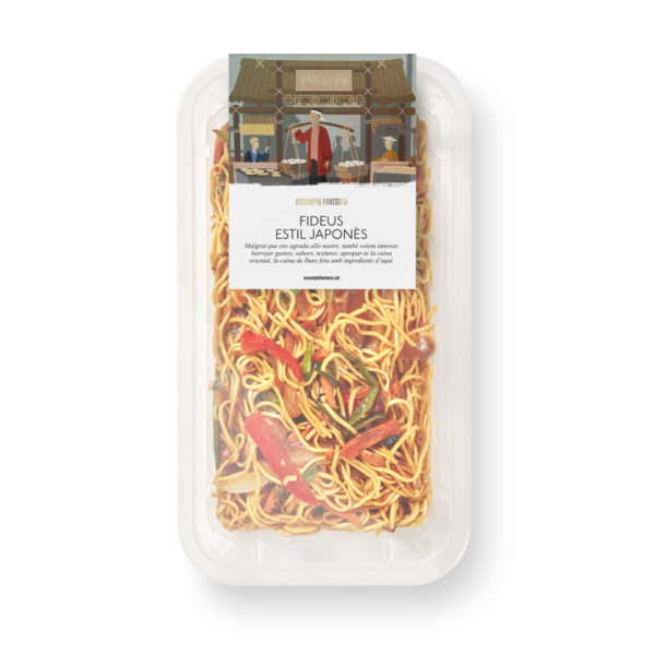 Fideos estilo japonés de dos raciones